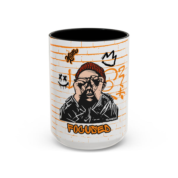 Hustle Mode Coffee Mug - Focused Black Crown (11, 15oz) (Gift)
