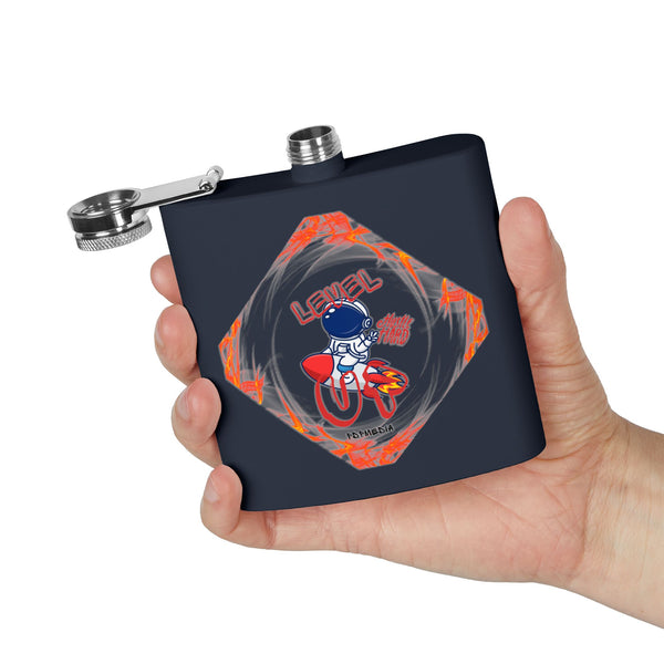 Flask, Hustle Mode - Stainless Steel 6oz (Level Up)