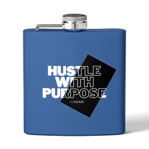 Flask, Hustle Mode - Stainless Steel 6oz (Hustle With Purpose)