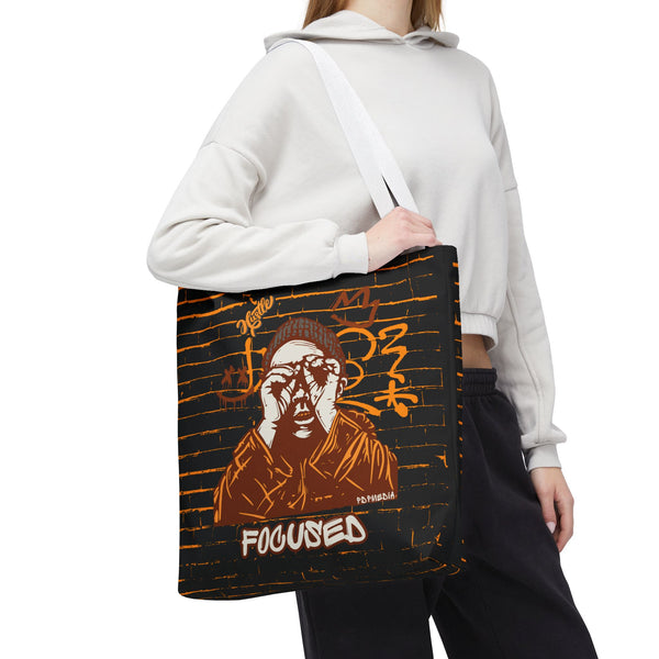 Hustle Mode Tote Bag - Focused Brown Crown