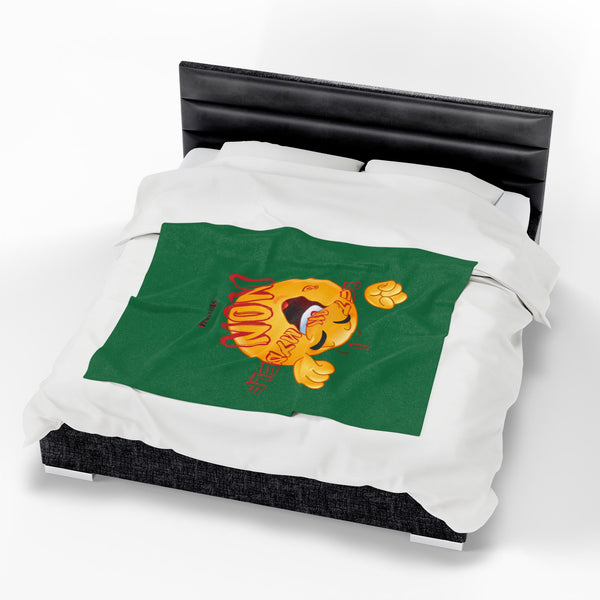 Hustle Mode Plush Blanket - I Won