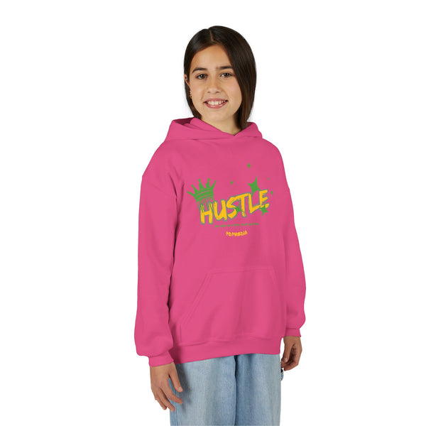 Hustle Mode (Kids) Youth Heavy Blend Hooded Hoodie - King Hustle