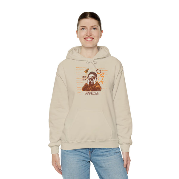 Hustle Mode Hoodie - Focused Brown Crown