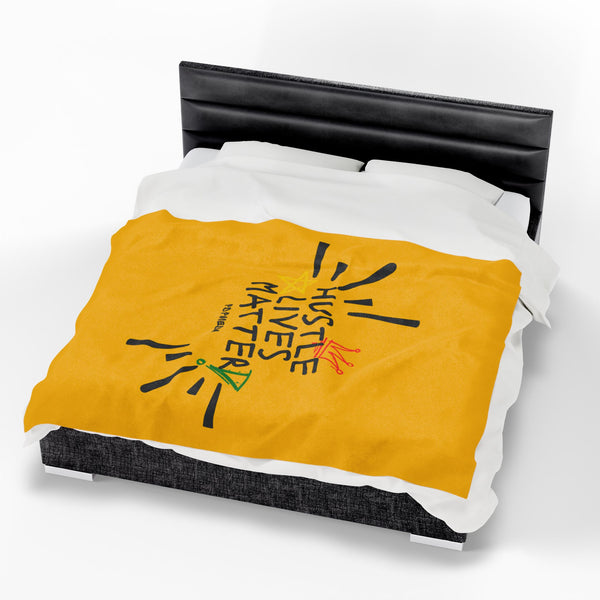Hustle Mode Plush Blanket - Hustle Lives Matter