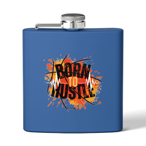 Flask, Hustle Mode - Stainless Steel 6oz (Born To Hustle)
