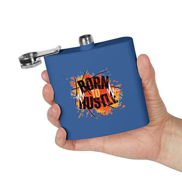 Flask, Hustle Mode - Stainless Steel 6oz (Born To Hustle)