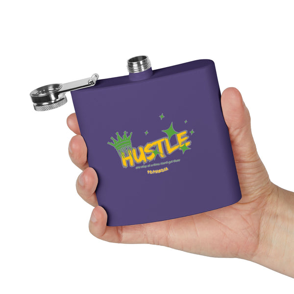 Flask, Hustle Mode - Stainless Steel 6oz (King Hustle)