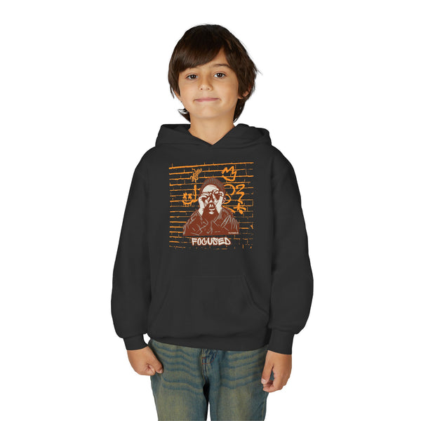 Hustle Mode (Kids) Youth Heavy Blend Hooded Hoodie - Focused (Y)