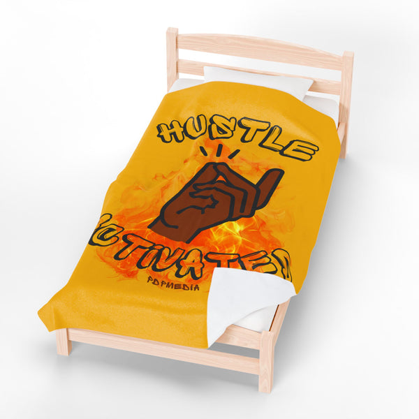Hustle Mode Plush Blanket - Activated