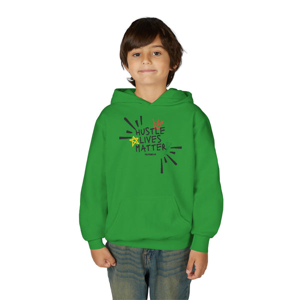 Hustle Mode (Kids) Youth Heavy Blend Hooded Hoodie - Hustle Lives Matter