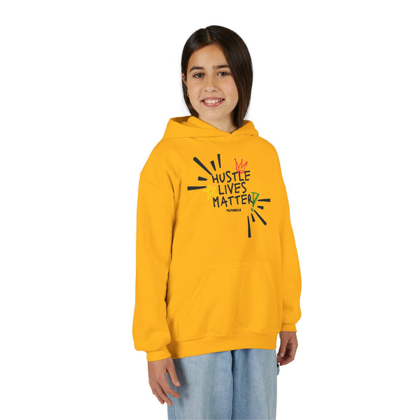Hustle Mode (Kids) Youth Heavy Blend Hooded Hoodie - Hustle Lives Matter