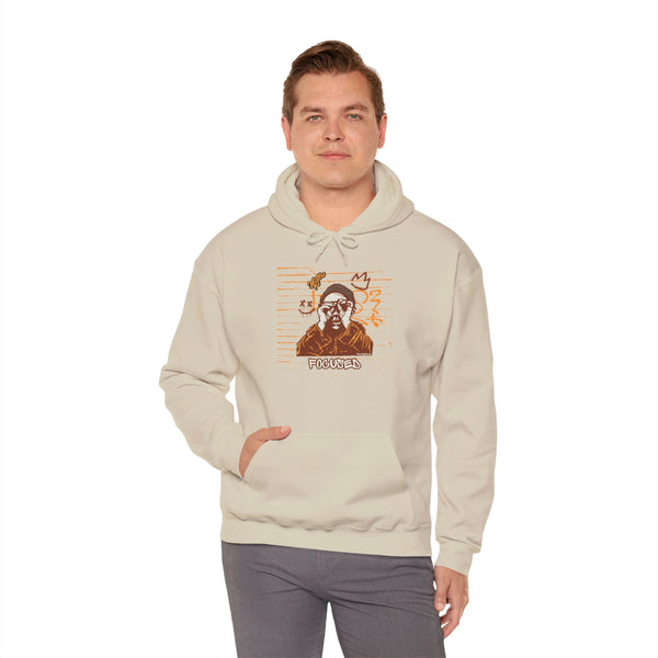 Hustle Mode Hoodie - Focused Brown Crown