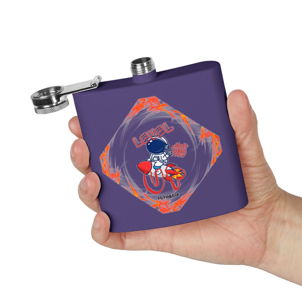 Flask, Hustle Mode - Stainless Steel 6oz (Level Up)