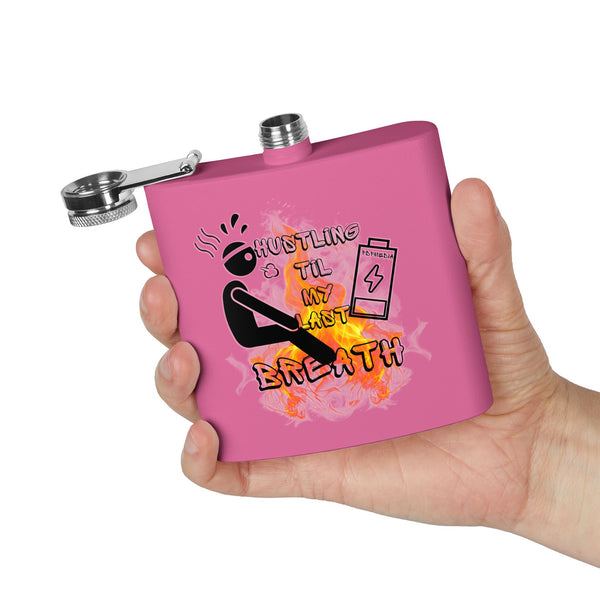 Flask, Hustle Mode - Stainless Steel 6oz (Last Breath)