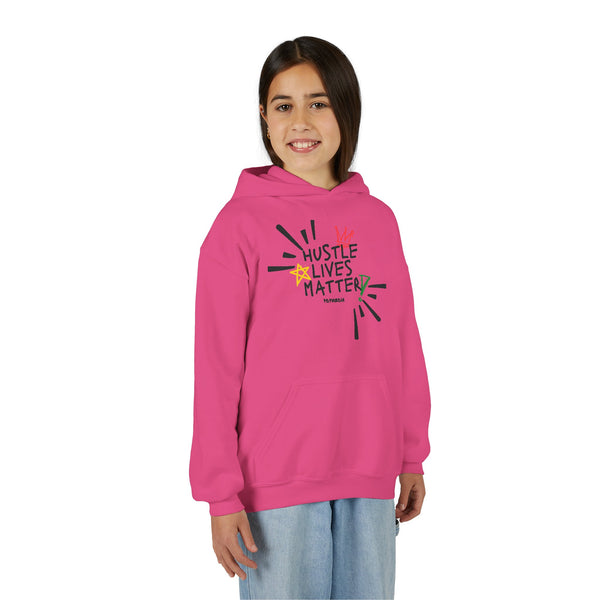 Hustle Mode (Kids) Youth Heavy Blend Hooded Hoodie - Hustle Lives Matter