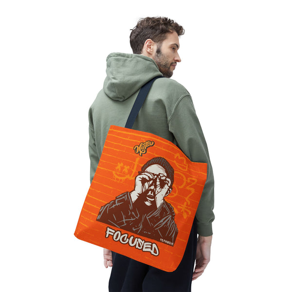 Hustle Mode Tote Bag - Focused Yellow Crown