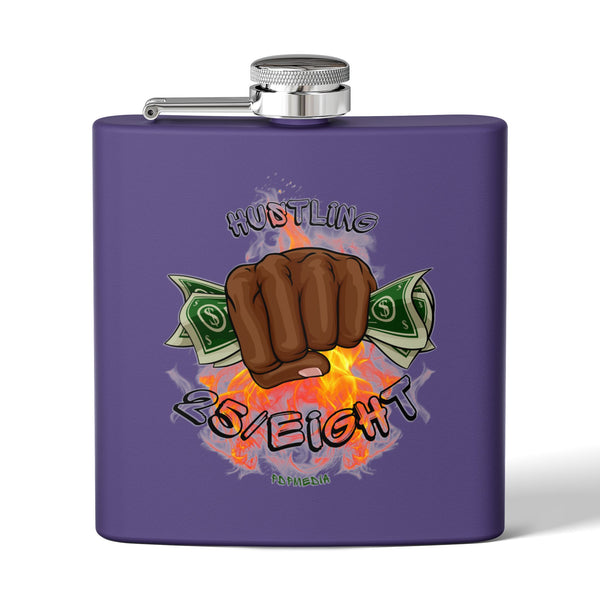 Flask, Hustle Mode - Stainless Steel 6oz (Hustling 25/Eight Black)