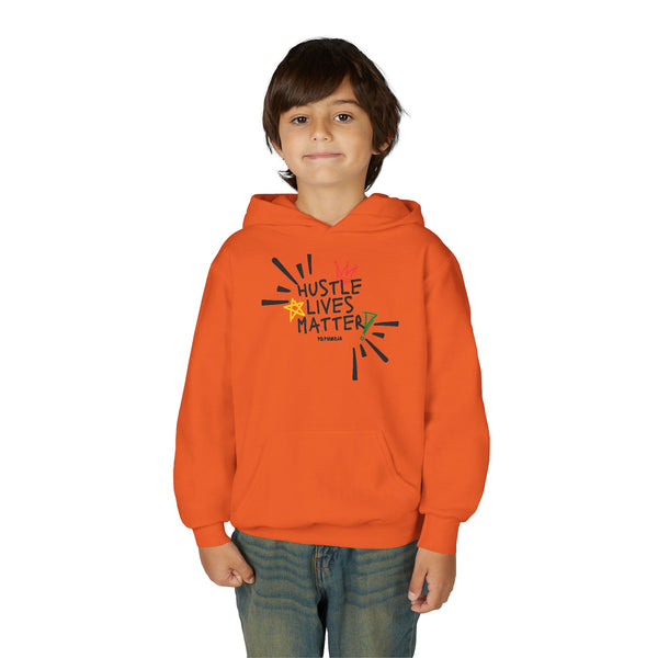 Hustle Mode (Kids) Youth Heavy Blend Hooded Hoodie - Hustle Lives Matter