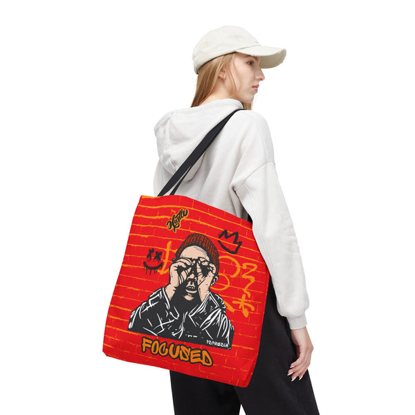 Hustle Mode Tote Bag - Focused Black Crown