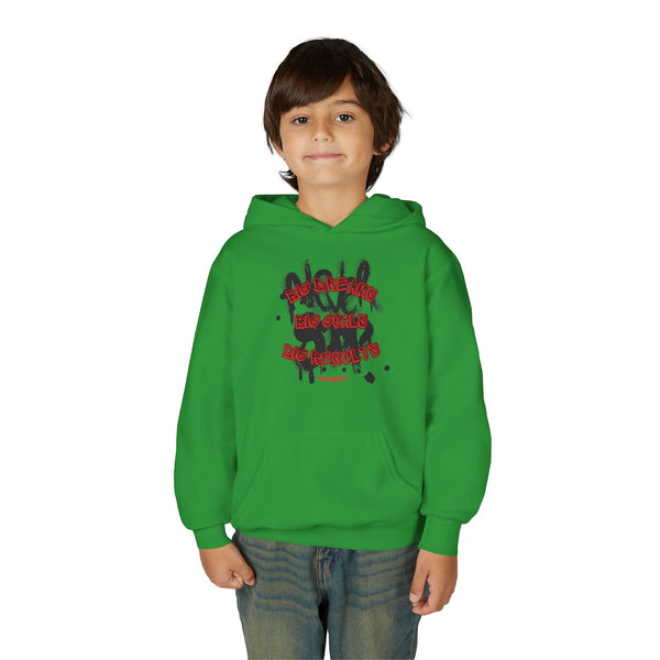 Hustle Mode (Kids) Youth Heavy Blend Hooded Hoodie - Big Dreams