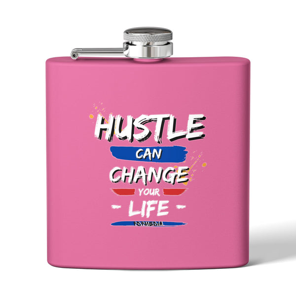 Flask, Hustle Mode - Stainless Steel 6oz (Change Your Life)