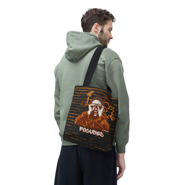 Hustle Mode Tote Bag - Focused Brown Crown