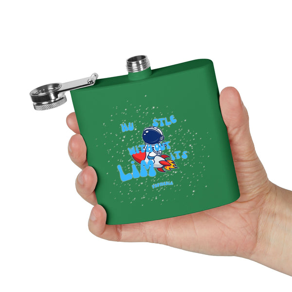 Flask, Hustle Mode - Stainless Steel 6oz (Hustle Without Limits)