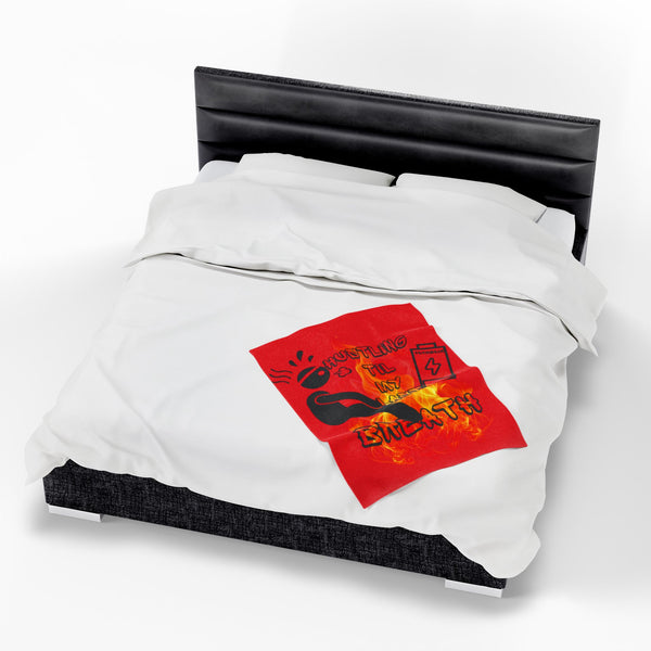 Hustle Mode Plush Blanket - Last Breath