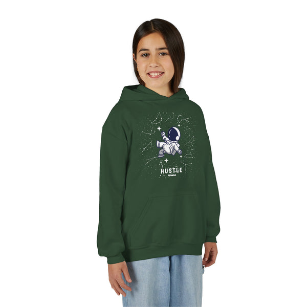 Hustle Mode (Kids) Youth Heavy Blend Hooded Hoodie - Astronaut