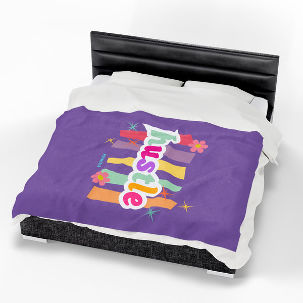 Hustle Mode Plush Blanket - Pastel Hustle