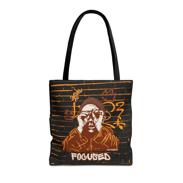 Hustle Mode Tote Bag - Focused Brown Crown