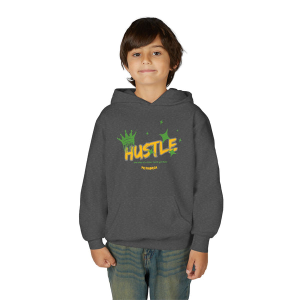 Hustle Mode (Kids) Youth Heavy Blend Hooded Hoodie - King Hustle