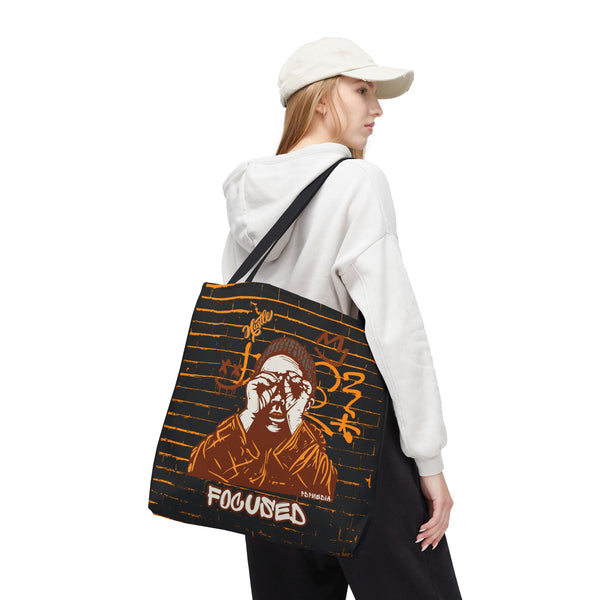 Hustle Mode Tote Bag - Focused Brown Crown