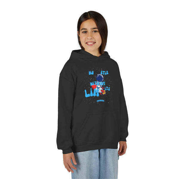 Hustle Mode (Kids) Youth Heavy Blend Hooded Hoodie - Without Limits