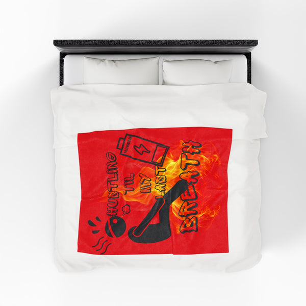 Hustle Mode Plush Blanket - Last Breath