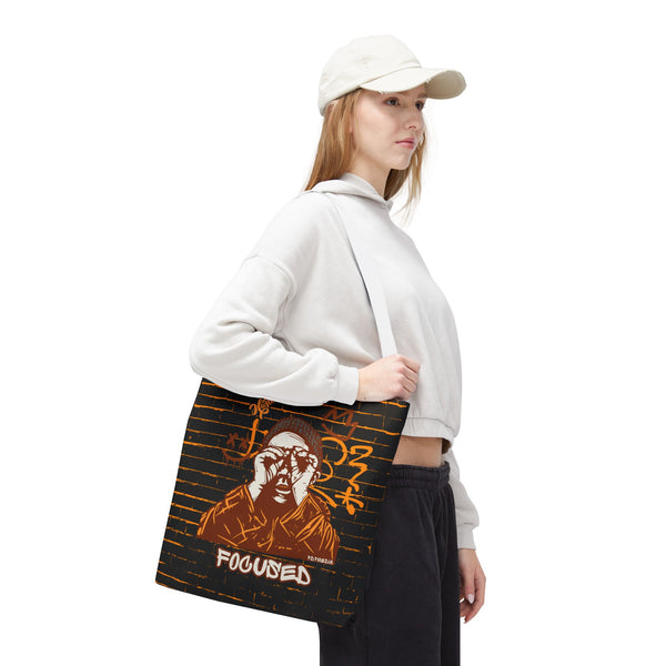 Hustle Mode Tote Bag - Focused Brown Crown