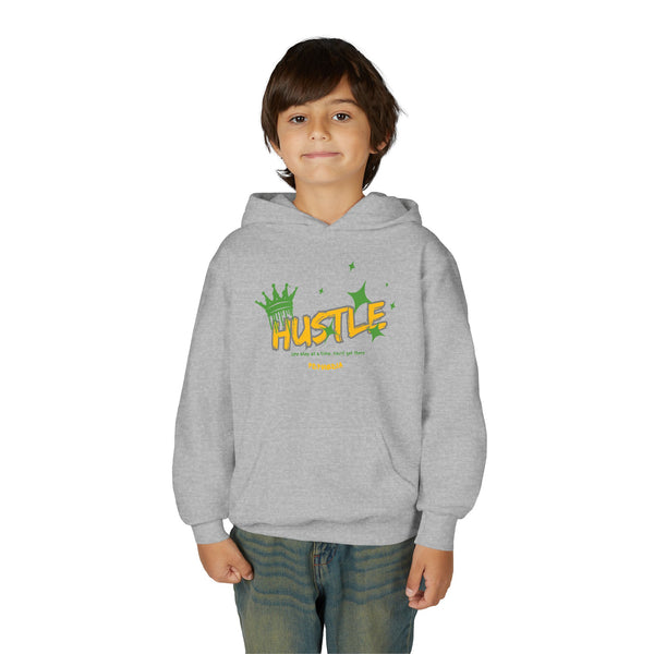 Hustle Mode (Kids) Youth Heavy Blend Hooded Hoodie - King Hustle
