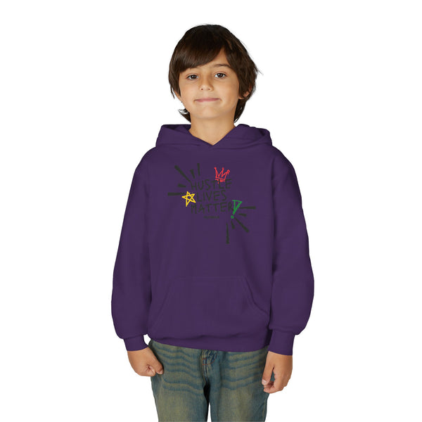 Hustle Mode (Kids) Youth Heavy Blend Hooded Hoodie - Hustle Lives Matter