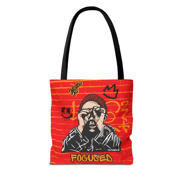 Hustle Mode Tote Bag - Focused Black Crown