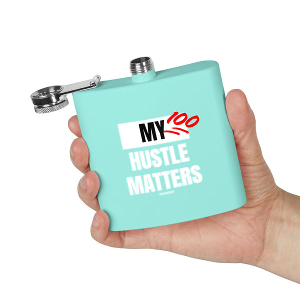 Flask, Hustle Mode - Stainless Steel 6oz (My Hustle Matters)