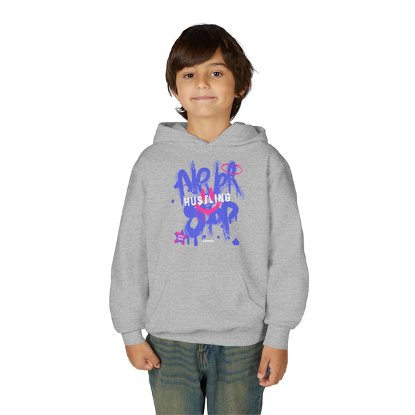 Hustle Mode (Kids) Youth Heavy Blend Hooded Hoodie - Never Stop