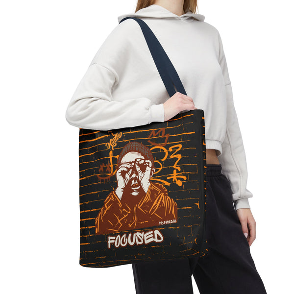 Hustle Mode Tote Bag - Focused Brown Crown