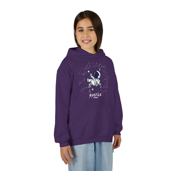 Hustle Mode (Kids) Youth Heavy Blend Hooded Hoodie - Astronaut