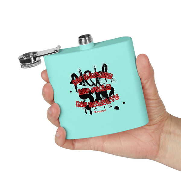 Flask, Hustle Mode - Stainless Steel 6oz (Big Dreams)