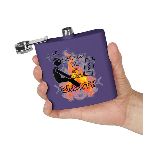 Flask, Hustle Mode - Stainless Steel 6oz (Last Breath)