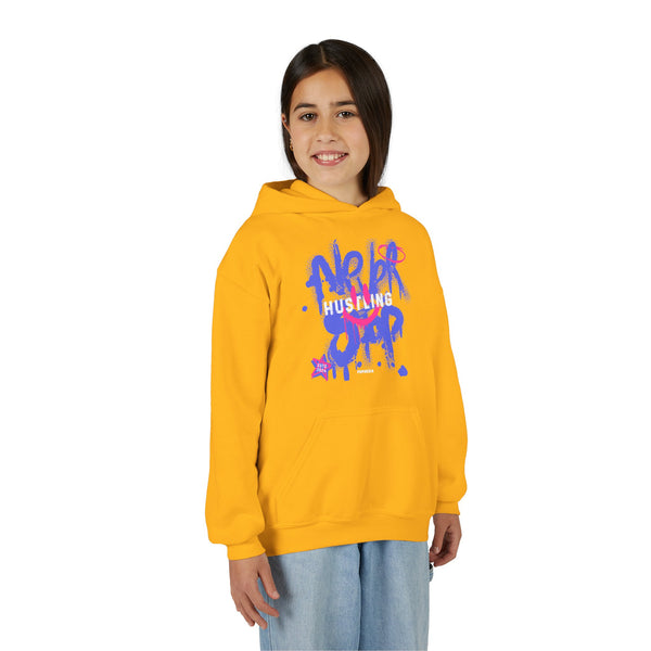 Hustle Mode (Kids) Youth Heavy Blend Hooded Hoodie - Never Stop