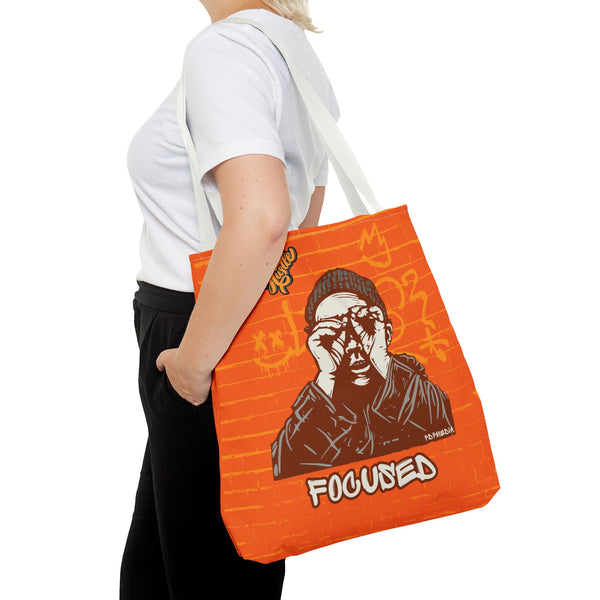 Hustle Mode Tote Bag - Focused Yellow Crown