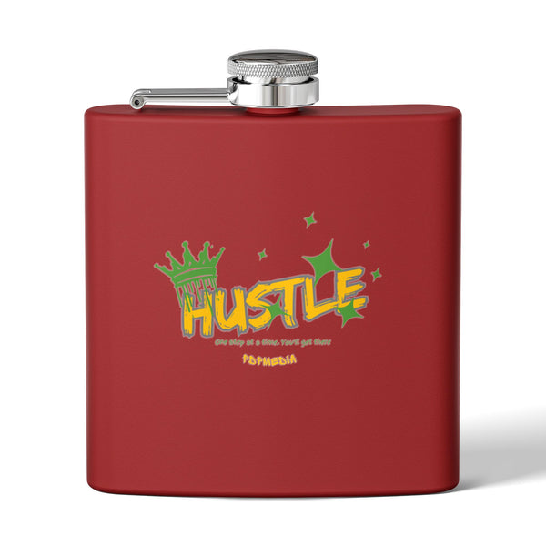 Flask, Hustle Mode - Stainless Steel 6oz (King Hustle)