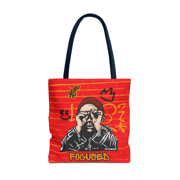 Hustle Mode Tote Bag - Focused Black Crown