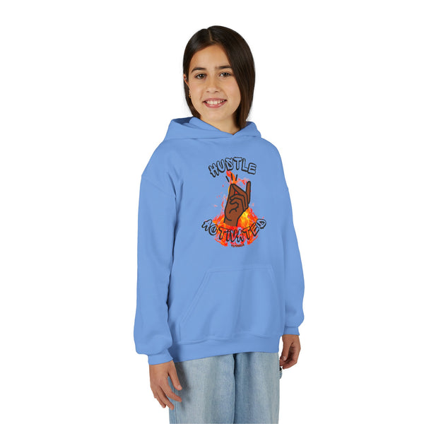 Hustle Mode (Kids) Youth Heavy Blend Hooded Hoodie - Activated